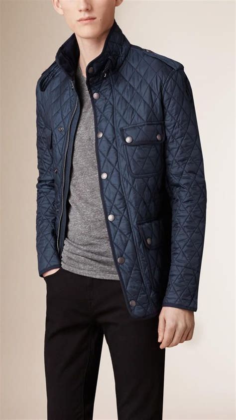 fake burberry quilted jacket|burberry quilted jacket men.